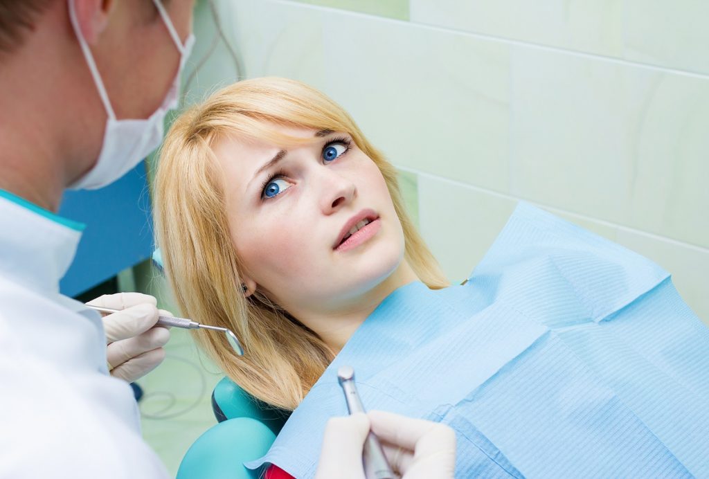 woman at the dental clinic